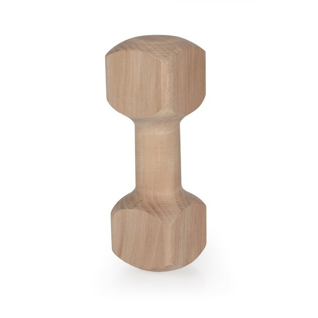 Drevená činka 21cm - jiný úhel