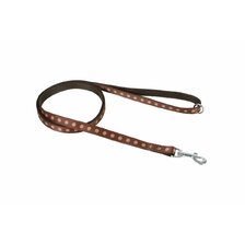 Vodítko dotty 10mm x 120cm hnedá