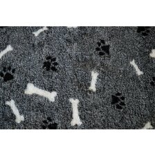 Deka VetBed DeLuxe č.13 LABKA KOSŤ sivá