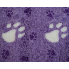 Deka VetBed DeLuxe č.1 fialová + veľké biele labky