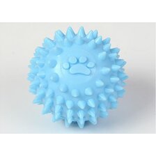 Loptička s tŕňmi a labkou 6cm modrá