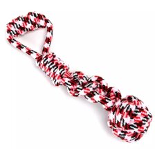 Nobleza Lanové preťahovadlo s loptičkou 42 cm červené