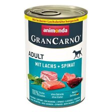 Konzerva GranCarno ADULT losos+špenát 400g