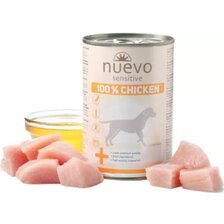 NUEVO dog Sensitive 100% Chicken 400 g konzerva