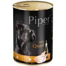 PIPER dog konzerva 400g - s prepelicou