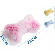 Plyšová kostička s pískatkom 21cm v 3 farbách