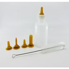 Súprava na odchov šteniatok - 5ks cumlíkov + 120ml fľaša