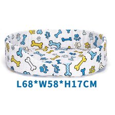 Nobleza Pelech molitanový svetlo sivý s kostičkami a labkami 68 x 58 x 17 cm