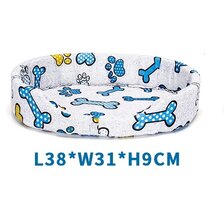 Nobleza Pelech molitanový svetlo sivý s kostičkami a labkami 38 x 31 x 9 cm