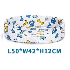 Nobleza Pelech molitanový svetlo sivý s kostičkami a labkami 50 x 42 x 12 cm