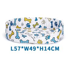 Nobleza Pelech molitanový svetlo sivý s kostičkami a labkami 57 x 49 x 14 cm