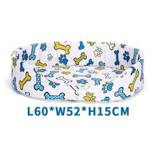 Nobleza Pelech molitanový svetlo sivý s kostičkami a labkami 60 x 52 x 15 cm