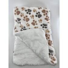 Nobleza podložka obojstranná plyšová labková biela M 70x55cm