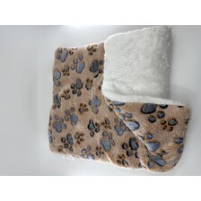 Nobleza podložka obojstranná plyšová labková hnedá S 50x32x3cm 