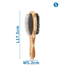 Nobleza obojstranná bambusová kefa na psa S 17,5 x 5,2 cm