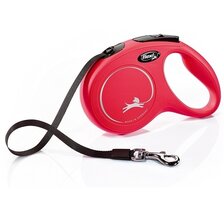 Vodítko Flexi Classic NEW páska S 5 m červené (do 15 kg)