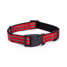 Nobleza Obojok s reflexným pruhom červený 40-60 cm x2,5 cm 