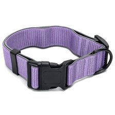 Reflexný obojok XXL 5cm x 60-80 cm fialový