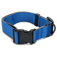 Reflexný obojok XXL 5cm x 60-80 cm modrý