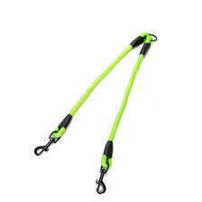 Nobleza rozdvojka na vodítko pre dvoch psov S 0,8 cm x 40 cm zelená