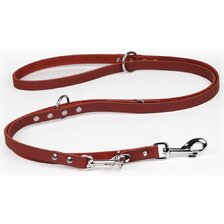 Vodítko kožené Clyde prepínacie 1,8 x 240 cm červené