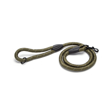 Vodítko s reflexným prešitím 120 cm x1 cm khaki