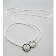 Výstavné vodítko CLASSY 6mm sťahovacie s brzdou biele