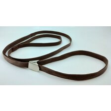 Výstavné vodítko so štipcom ploché hnedé