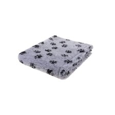 Deka VetBed Classic bledo sivá + čierna labka
