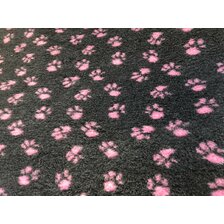 Deka VetBed Classic tmavo sivá + ružové labky