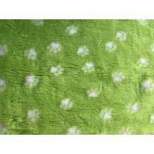 Deka VetBed DeLuxe č.45 limetková + biela labka