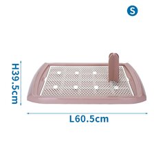 Nobleza toaleta pre psa so stĺpikom 60,5 x 39,5 cm ružová