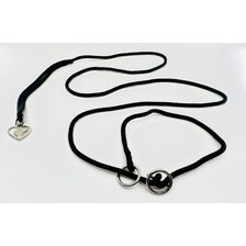 Výstavné vodítko PROFI 150cm 4mm čierna so stopom