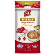 Farmina N&D Quinoa Creamy Hairball Chicken & Tuna Adult 60 g – krémový pamlsok pre mačky proti tvorb