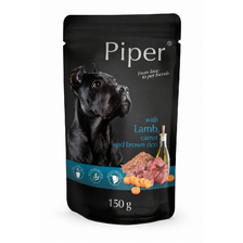 PIPER dog kapsička jahňa, mrkva, hnedá ryža 150g