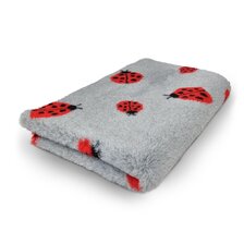 Deka VetBed Deluxe sivá lienka 75x50cm