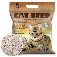 Cat Step Tofu Original – tofu hrudkujúce stelivo pre mačky 5,4 kg/12L