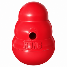 Hračka KONG Dog Wobbler plniaci, interaktívny, plastový, červený S