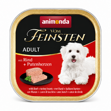 Animonda Vom Feinsten dog ADULT hovädzie a morčacie srdiečka 150g