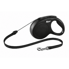 Vodítko Flexi Classic NEW S lanko 8 m čierne (do 12 kg)