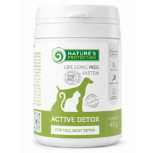 Nature's Protection MicroZeoGen Active Detox 40 g – doplnok pre psy a mačky na podporu trávenia