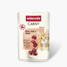 Animonda Carny Cat Kitten  hovädzie, teľacie a kuracie 85g