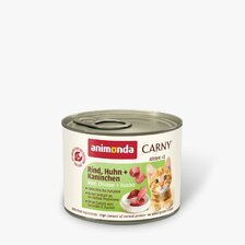 Animonda Carny Cat Kitten hovädzie, kuracie a králik 200g