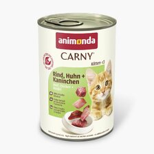 Animonda Carny Cat Kitten hovädzie, kuracie a králik 400g