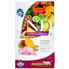 Farmina N&D cat Tropical selection adult neutered, chicken 1,5kg