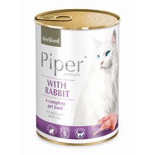 PIPER Cat konzerva Sterilised RABBIT 400g s králikom