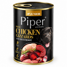 PIPER Junior konzerva CHICKEN GIZZARDS 400g s kuracími žalúdkami