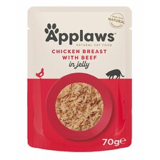 APPLAWS Cat Pouch Chicken with Beef in Jelly 70g