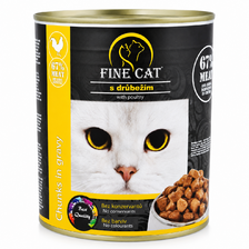 Fine Cat konzerva hydina 830g