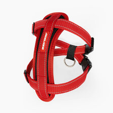 EzyDog Chest Plate Harness postroj pre psa XL červený + adaptér na bezpečnostný pás do auta ZDARMA